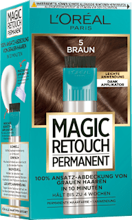 Ansatzset zur Abdeckung von grauem Haar, 5 Braun L'ORÉAL PARiS MAGIC RETOUCH