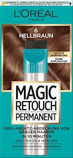 Ansatzset zur Abdeckung von grauem Haar, 6 Hellbraun L'ORÉAL PARiS MAGIC RETOUCH