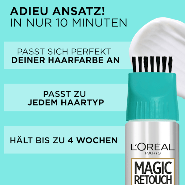Ansatzset zur Abdeckung von grauem Haar, 6 Hellbraun L'ORÉAL PARiS MAGIC RETOUCH
