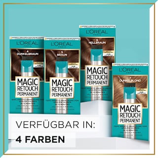Ansatzset zur Abdeckung von grauem Haar, 7 Dunkelblond L'ORÉAL PARiS MAGIC RETOUCH