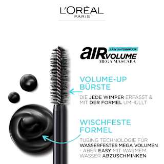 Mascara Air Volume Mega Waterproof Black L'ORÉAL PARiS
