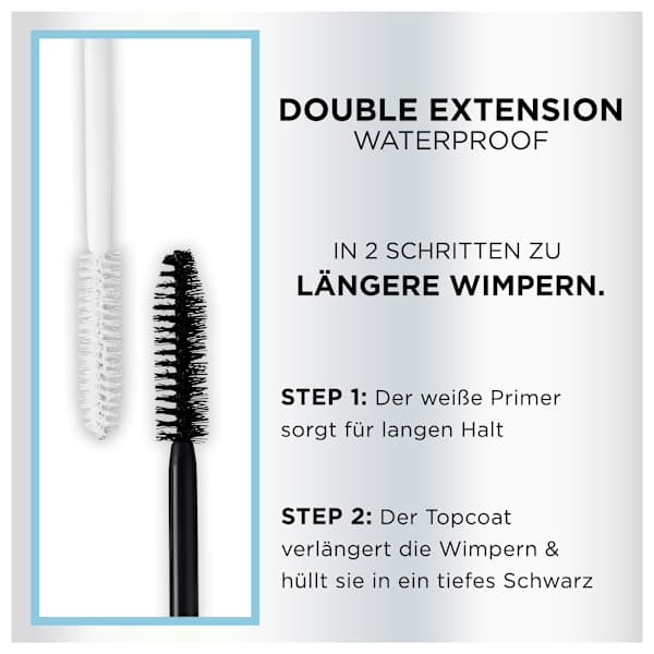 Mascara Double Extension Waterproof Black L'ORÉAL PARiS