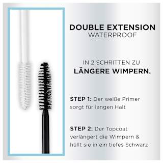 Mascara Double Extension Waterproof Black L'ORÉAL PARiS