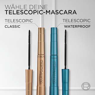 Mascara Telescopic Waterproof Schwarz L'ORÉAL PARiS