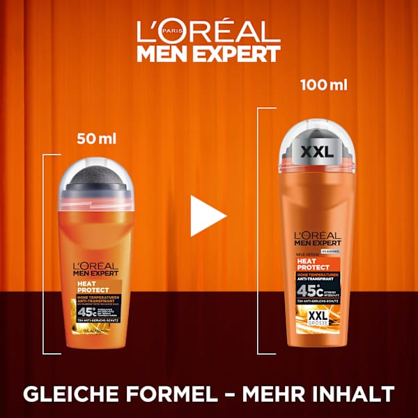 Antitranspirant Deo Roll-on Heat Protect L'ORÉAL PARiS MEN EXPERT