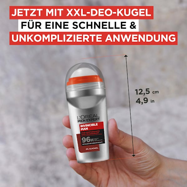 Antitranspirant Deo Roll-on Invincible L'ORÉAL PARiS MEN EXPERT