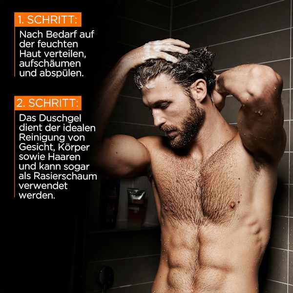 Duschgel Pure Carbon mit Karbon, Multi Action 5in1 L'ORÉAL PARiS MEN EXPERT