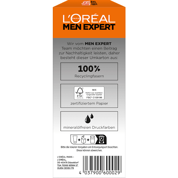 Geschenkset Hydra Energy Pflege + Reinigung 2tlg L'ORÉAL PARiS MEN EXPERT