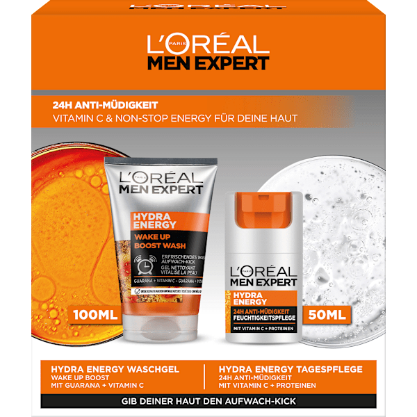 Geschenkset Hydra Energy Pflege + Reinigung 2tlg L'ORÉAL PARiS MEN EXPERT