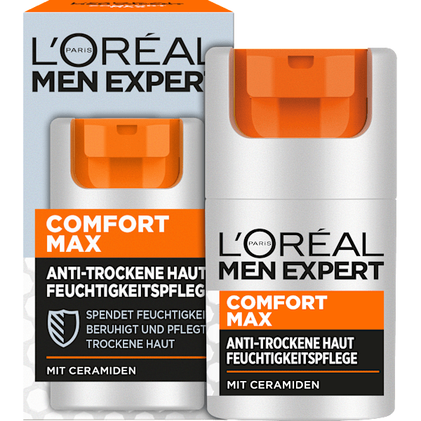 Gesichtscreme Comfort Max, Feuchtigkeitspflege mit Ceramiden L'ORÉAL PARiS MEN EXPERT