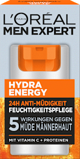 Gesichtscreme Hydra Energy, Feuchtigkeitspflege mit Vitamin C, 24h Anti-Müdigkeit L'ORÉAL PARiS MEN EXPERT