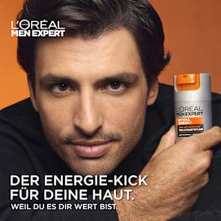 Gesichtscreme Hydra Energy, Feuchtigkeitspflege mit Vitamin C, 24h Anti-Müdigkeit L'ORÉAL PARiS MEN EXPERT
