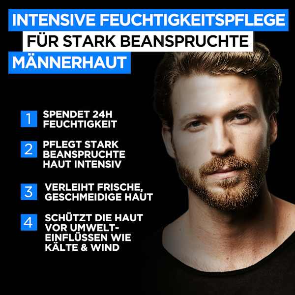 Gesichtscreme Hydra Intensive, Feuchtigkeitscreme 24h Frische & Pflege L'ORÉAL PARiS MEN EXPERT