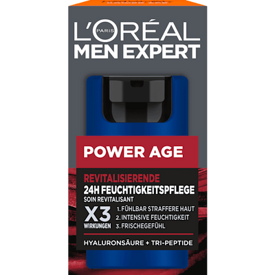 L'ORÉAL PARiS MEN EXPERT Power Age face cream, revitalizing with hyaluronic acid, 50 ml