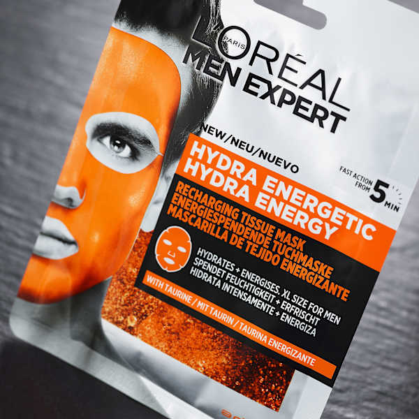 Tuchmaske Hydra Energy mit Taurin L'ORÉAL PARiS MEN EXPERT