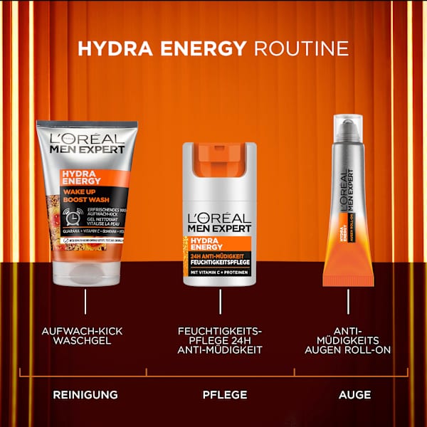 Waschgel Hydra Energy, Wake Up Boost Wash L'ORÉAL PARiS MEN EXPERT