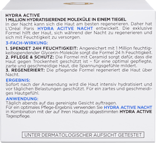 Nachtcreme Hydra Active 3 L'ORÉAL PARiS