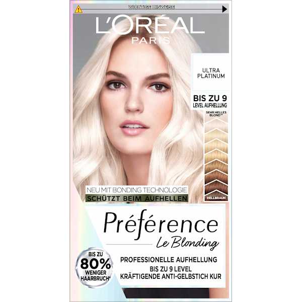 Haare Aufheller 9L Ultra Platinum L'ORÉAL PARiS PRÉFÉRENCE