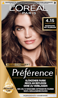 Haarfarbe 4.15 Intensives Mittelbraun L'ORÉAL PARiS PRÉFÉRENCE