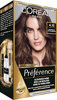 Haarfarbe 4.15 Intensives Mittelbraun L'ORÉAL PARiS PRÉFÉRENCE