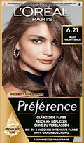 Haarfarbe 6.21 Helles Perlmuttbraun L'ORÉAL PARiS PRÉFÉRENCE