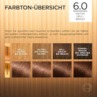 Haarfarbe 6 Natur Hellbraun L'ORÉAL PARiS PRÉFÉRENCE