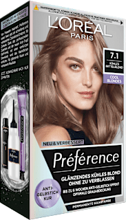 Haarfarbe 7.1 Cool Blondes Kühles Mittelblond L'ORÉAL PARiS PRÉFÉRENCE