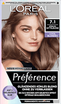 Haarfarbe 7.1 Cool Blondes Kühles Mittelblond L'ORÉAL PARiS PRÉFÉRENCE
