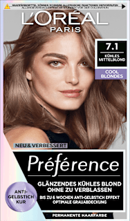 Haarfarbe 7.1 Cool Blondes Kühles Mittelblond L'ORÉAL PARiS PRÉFÉRENCE