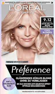 Haarfarbe 9.12 Cool Blondes Sehr Helles Beige Aschblond L'ORÉAL PARiS PRÉFÉRENCE