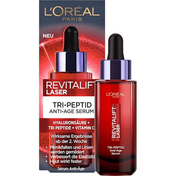 Anti-Aging Laser Serum mit Tri-Peptiden, Hyaluronsäure und Vitamin C L'ORÉAL PARiS REVITALIFT