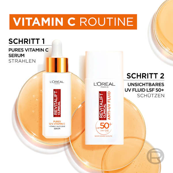 Gesichtsfluid Revitalift Clinical, Vitamin C, LSF 50+ L'ORÉAL PARiS REVITALIFT