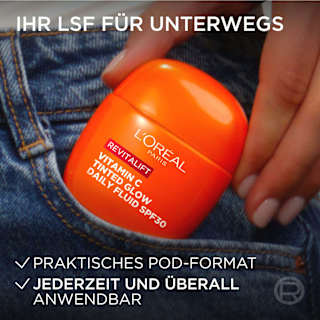 Tagescreme Vitamin C getönter Glow tägliches Fluid LSF 30 L'ORÉAL PARiS REVITALIFT