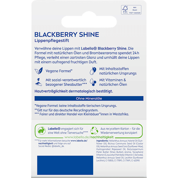 Lippenpflege Blackberry  Shine Labello