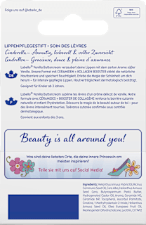 Lippenpflege Disney Princess Cinderalle Vanilla Buttercream Labello