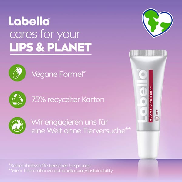 Lippenpflege Glowy Lips Berry LSF30 Labello