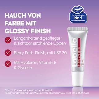 Lippenpflege Glowy Lips Berry LSF30 Labello