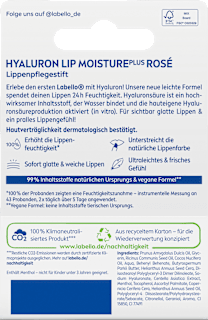 Lippenpflege Hyaluron Moisture Rosé Labello