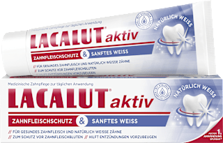 Zahnpasta aktiv Zahnfleischschutz & Sanftes Weiss Lacalut