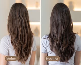 Farb-Glanzbehandlung Glossing Chocolate Brown LANGHAARMÄDCHEN