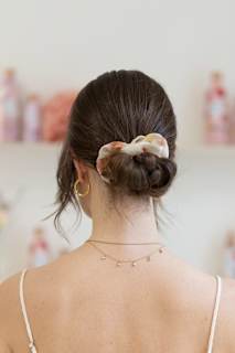 Scrunchie Aquarellprint LANGHAARMÄDCHEN