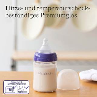 Babyflasche aus Glas Gr. S, 160 ml Lansinoh