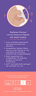 Babyflasche NaturalWave, ab 3 Monaten, 240ml Lansinoh