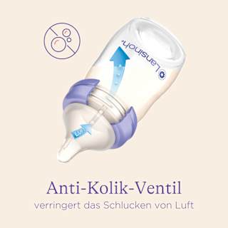 Babyflasche NaturalWave, von Geburt an, 160ml Lansinoh