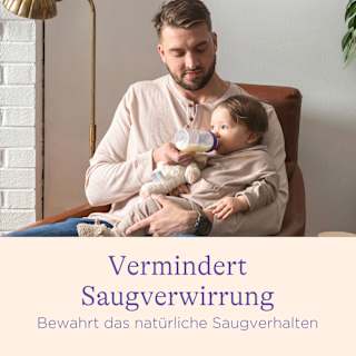 Trinksauger Natural Wave Gr. L, ab 6 Monaten Lansinoh