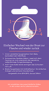 Trinksauger Natural Wave Gr. L, ab 6 Monaten Lansinoh
