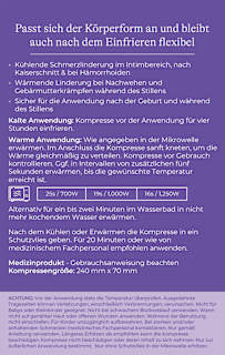 Wochenbett-Kompresse Kalt & Warm, wiederverwendbar Lansinoh