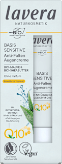Anti Falten Augencreme Q10  Basis Sensitiv lavera NATURKOSMETIK