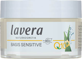Anti Falten Feuchtigkeitscreme Q10 Basis Sensitiv lavera NATURKOSMETIK