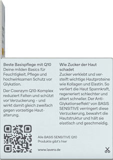 Anti Falten Feuchtigkeitscreme Q10 Basis Sensitiv lavera NATURKOSMETIK